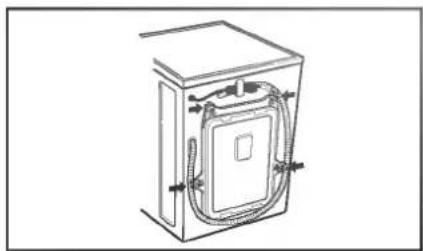 LG WD-12170TD - ■ Removing transit bolts - 1