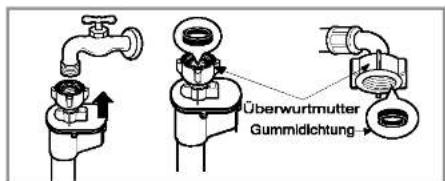 LG WD-10300TUP - ■ Anschluss des Wasserzulaufschlauchs - 2