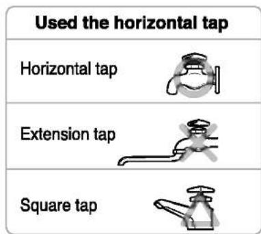 LG WD-10300TUP - ■ Normal Tap without thread & one touch type inlet hose (Single inlet models) - 8
