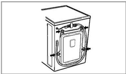 LG WD-10300TUP - ■ Removing transit bolts - 1
