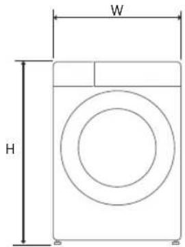 LG F14WM7LN0E - Abmessungen(mm) - 1