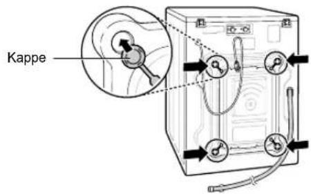 LG F14A8TDH2NH - Auspacken und Entnehmen der Transportschrauben - 3