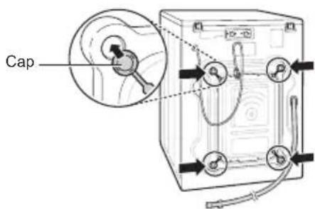 LG F2J7VY1W - Install the hole caps. - 1