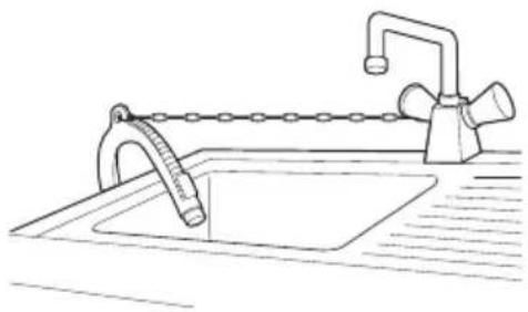LG F2J7VY1W - Installing the Drain Hose - 2