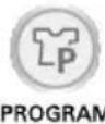 LG T1349TEFT1 - Press the PROGRAM button to select the washing program. - 1