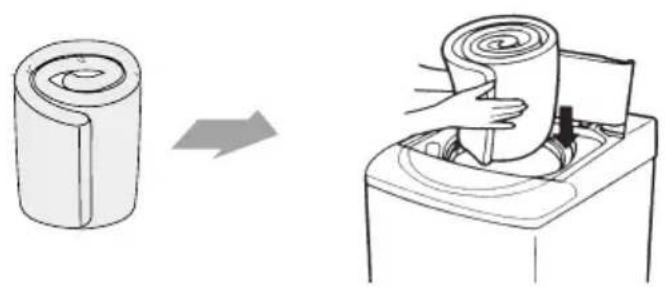 LG T1349TEFT1 - The blanket and Large size cloth washing method - 3