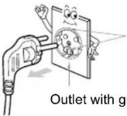 LG T1349TEFT1 - Grounding Method with Ground insert space Terminal - 1