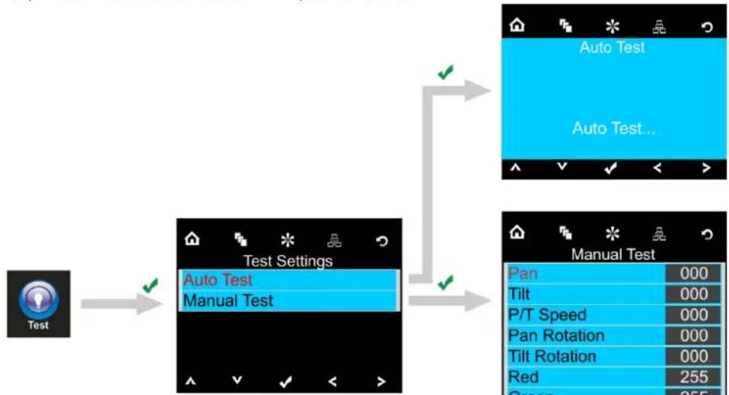 INFINITY iFX-615 - Test Menu - 3
