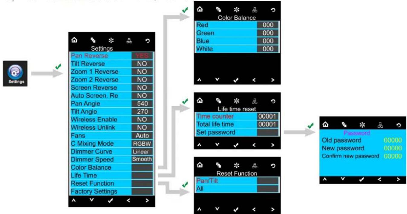 INFINITY iFX-615 - Settings Menu - 2