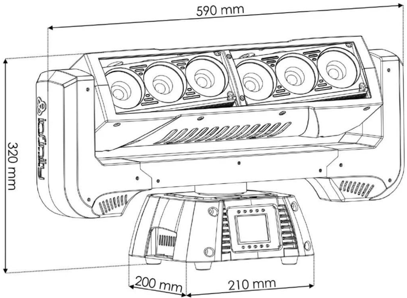 590 mm 320 mm 200 mm 210 mm