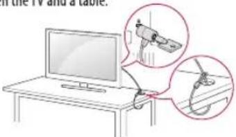 LG 75UN8000PTB - Using the kensington security system - 1