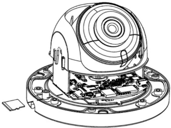 ACTi A74 - How to Insert the Memory Card - 1