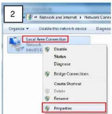 ACTi A74 - Manually adjust the IP address of the PC: - 2