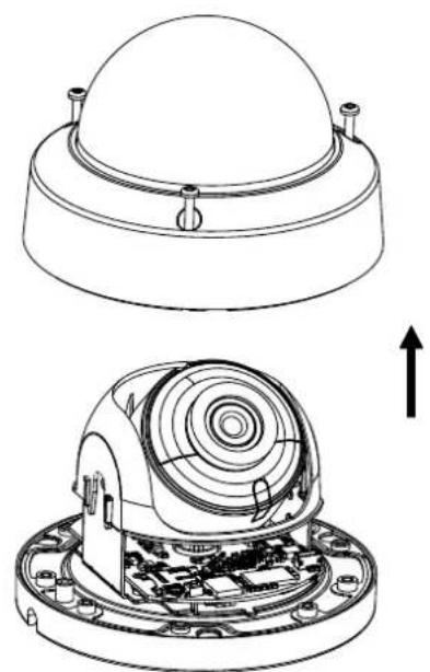 ACTi A74 - Step 2: Open the Dome Cover - 1