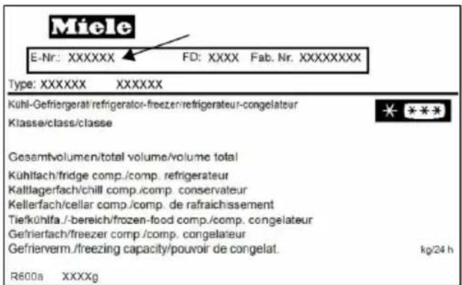 MIELE K 7304 E Selection - EPREL-Datenbank - 1