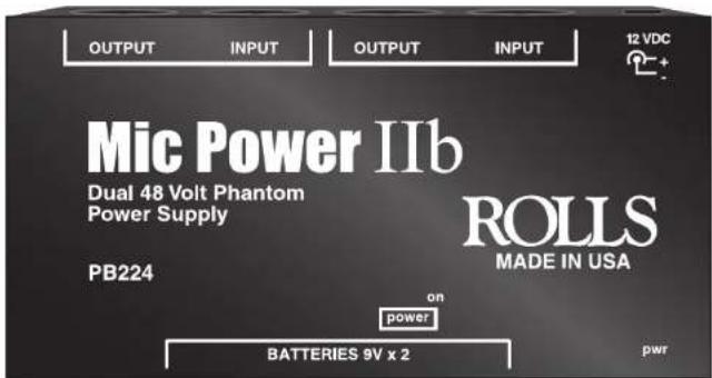 ROLLS Mic Power IIb PB224 - OPERATION - 1