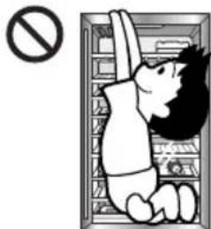 Illustration showing a child hanging in a library with a no-smoking symbol nearby