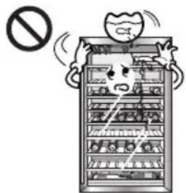 Cartoon illustration showing a server rack with a 'no sign' symbol and a distressed person holding a device, indicating no security or hazard.