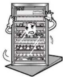 LG GC-W061BXH - Do not use excessive water when cleaning the inside or outside of the refrigerator. - 9
