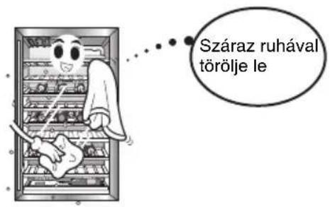 Száraz ruhával törölje le