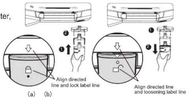 LG GR-P207BLXV - - Replacement of water filter - 1