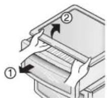 LG GR-P207BLXV - Vegetable compartment cover - 1