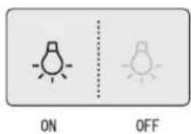 LG GR-P207BLXV - This button turn the dispenser light in the dispenser on and off. - 2