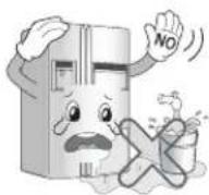 LG GC-J237JSXV - Do not install the refrigerator in the wet place or the place which water or rain splashes. - 1