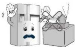 LG GC-J237JSXV - Do not install the refrigerator in the wet place or the place which water or rain splashes. - 8