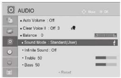 LG 32LD450C - SOUND SETTING ADJUSTMENT -USER MODE - 1