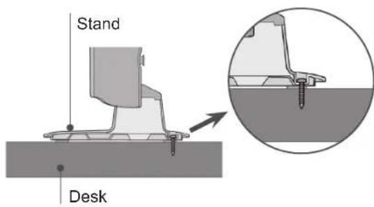 LG 32LD450C - ATTACHING THE TV TO A DESK(Only 32/37/42LD4\*\*\*) - 2