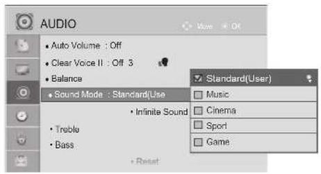LG 32LD450C - SOUND SETTING ADJUSTMENT -USER MODE - 2