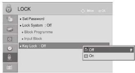 LG 32LD450C - KEY LOCK - 2
