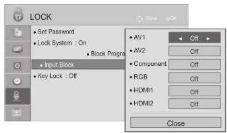 LG 32LD450C - EXTERNAL INPUT BLOCKING - 2