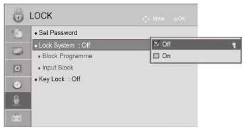 LG 32LD450C - SET PASSWORD &amp; LOCK SYSTEM - 3
