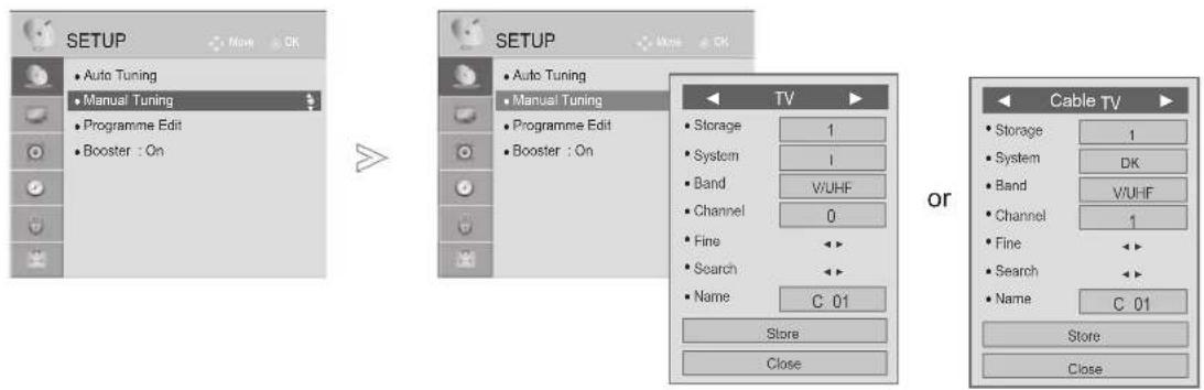 LG 32LD450C - MANUAL PROGRAMME TUNING - 1