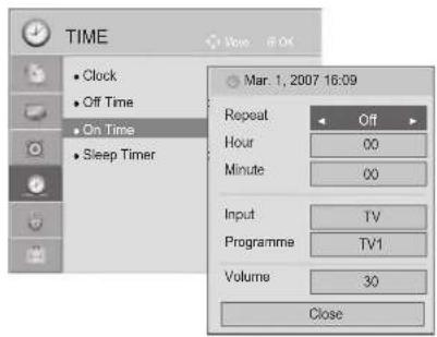 LG 32LD450C - AUTO ON/OFF TIME SETTING - 3