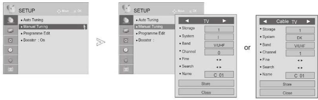 LG 32LD450C - MANUAL PROGRAMME TUNING - 7