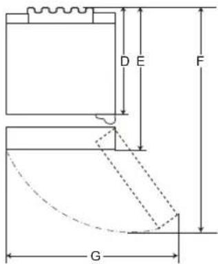 LG GC-B459NLFF - Dimensions and Clearances - 2