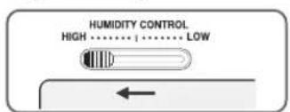 LG GR-L207BPKV - Humidity control in the vegetable compartment - 1