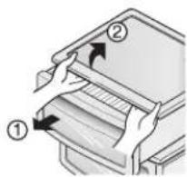 LG GR-L207BPKV - Vegetable compartment cover - 1