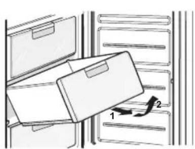 LG GC-306NP - REMOVAL AND INSTALLATION OF DRAWERS IN FREEZING COMPARTMENT - 1