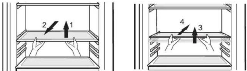 LG GC-306NP - REMOVAL AND INSTALLATION OF DETACHABLE GLASS SHELF - 1
