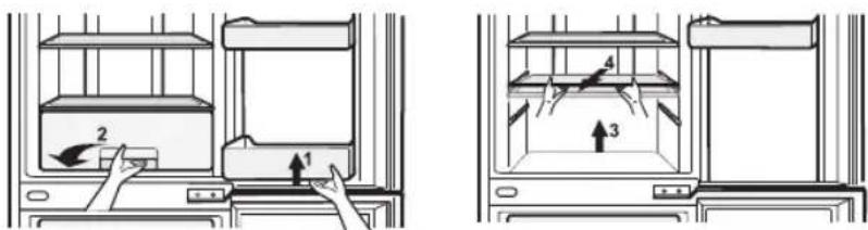 LG GC-306NP - REMOVAL AND INSTALLATION OF DRAWERS IN REFRIGERATION COMPARTMENT - 1