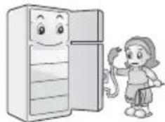 LG GL-549GEX4 - Unplug the power plug while cleaning, handling or replacing the interior lamp of the refrigerator. - 1