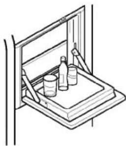 LG GR-L207MSZ - Open the refreshment center door. - 3