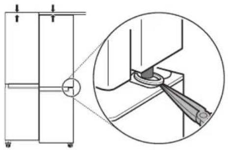 LG GC-L22FTQBL - Door Alignment for Right Fridge Door - 1