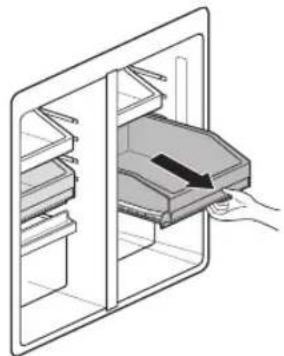 LG GC-L22FTQBL - Removing/Refitting the Freezer Drawer - 1