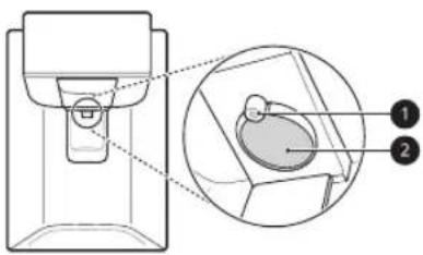 LG GC-L22FTQBL - Cleaning the Ice and Water Outlet - 1