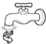 LG WF-S5605PP - Connect the water supply hose to the tap. - 1